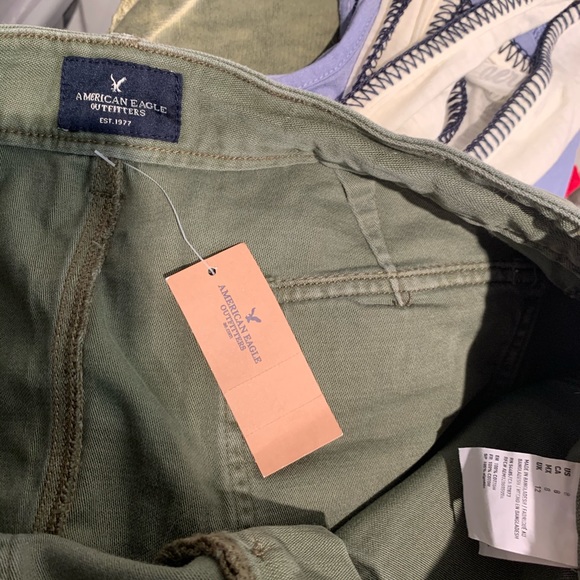 NWT American Eagle Green Cargo Skirt - Picture 7 of 7
